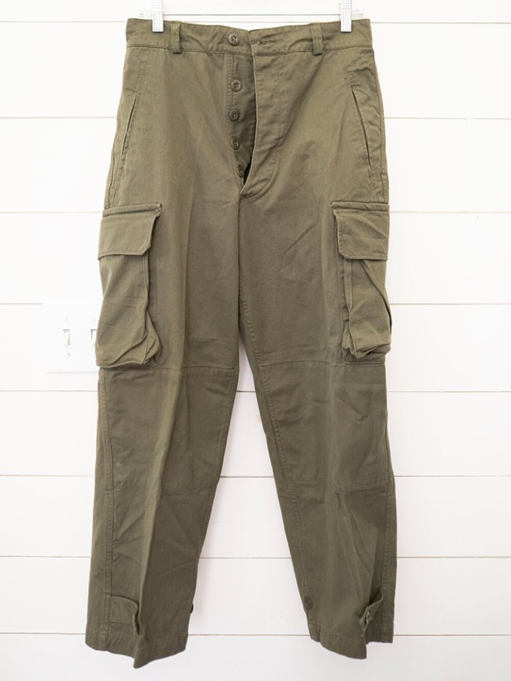 VTG Old French TTA M47 Military Cargo Pants Army France Great Condition sz 21